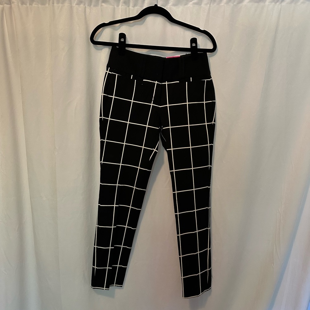 Black and White Checkered Pants